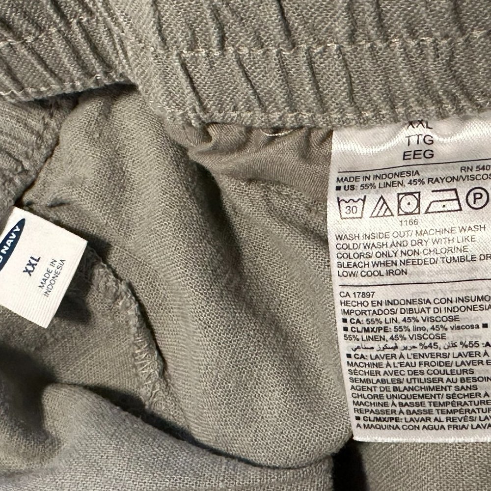Old Navy Linen Drawstring Pants - Picture 3 of 5